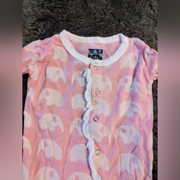 Kickee Pants Baby Girl Sleeper Bundle X 2 Size 3-6 Months - Picture 7 of 9